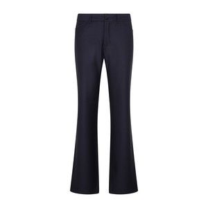 Etro Blue Wool Bootcut Trousers - NWT